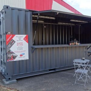 Conteneur aménagé transformable en snack, bar, idéal pour la vente à emporter - Snack' Cube